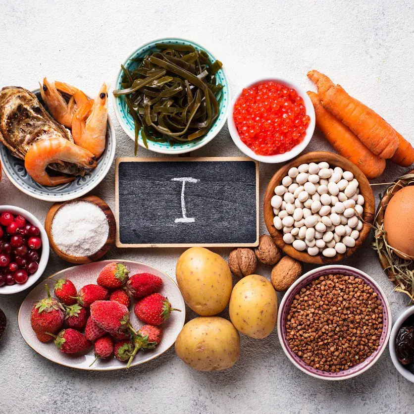 Essencial para a saúde da tireoide, regulando o metabolismo e a função hormonal.